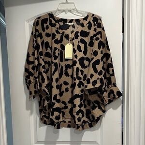 JODIFL Leopard Print Blouse